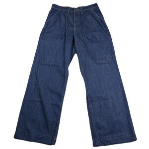 Ariat Real Denim Ultra High Rise Wide Leg Jean Womens 26R Pleated